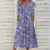 Robe midi florale - une robe d'été chic avec poches