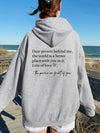 Sweatshirt oversized avec citation inspirante - sweat décontracté pour femmes