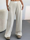 Pantalons de détente apricot doux pour femmes - tenue décontractée pour se relaxer au quotidien