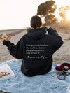 Sweatshirt oversized avec citation inspirante - sweat décontracté pour femmes