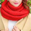 Écharpe en tricot infini - accessoire chaud pour l'hiver féminin