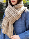 Écharpe tricotée - écharpe d'hiver chunky pour femmes
