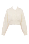 Ensemble 2 pièces en chenille crème - look tendance pour femmes