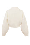 Ensemble 2 pièces en chenille crème - look tendance pour femmes