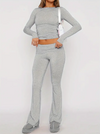Ensemble à flare en 2 pièces - loungewear chic pour femmes