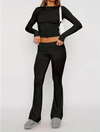Ensemble à flare en 2 pièces - loungewear chic pour femmes