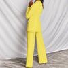 Ensemble blazer et pantalon 2 pièces - tenue élégante pour femmes