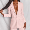 Ensemble blazer et pantalon 2 pièces - tenue élégante pour femmes