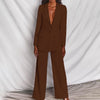 Ensemble blazer et pantalon 2 pièces - tenue élégante pour femmes