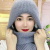 Ensemble bonnet et écharpe tricoté - accessoire d'hiver tendance pour femmes