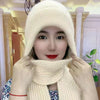 Ensemble bonnet et écharpe tricoté - accessoire d'hiver tendance pour femmes