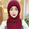 Ensemble bonnet et écharpe tricoté - accessoire d'hiver tendance pour femmes