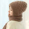 Ensemble bonnet et écharpe tricotés - accessoires d'hiver pour femmes