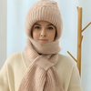 Ensemble bonnet et écharpe tricotés - accessoires d'hiver pour femmes
