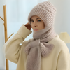 Ensemble bonnet et écharpe tricotés - accessoires d'hiver pour femmes
