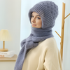Ensemble bonnet et écharpe tricotés - accessoires d'hiver pour femmes