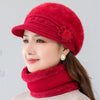 Ensemble chapeau et écharpe d'hiver pour femmes - accessoire en fausse fourrure luxueuse