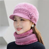 Ensemble chapeau et écharpe d'hiver pour femmes - accessoire en fausse fourrure luxueuse