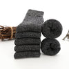 Ensemble de 5 paires de chaussettes en laine - chaussettes thermiques pour femmes