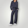 Ensemble de détente 2 pièces - haut zippé doux et pantalons larges