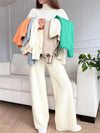 Ensemble de détente 2 pièces - pull en tricot et pantalon confort doux