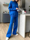 Ensemble de détente 2 pièces - pull en tricot et pantalon confort doux