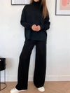 Ensemble de détente 2 pièces - pull en tricot et pantalon confort doux