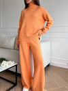 Ensemble de détente 2 pièces - pull en tricot et pantalon confort doux