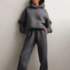 Ensemble de détente 2 pièces - sweat à capuche et jogging tendance pour femmes