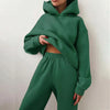 Ensemble de détente 2 pièces - sweat à capuche et jogging tendance pour femmes