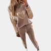 Ensemble de détente khaki 2 pièces - tenue assortie tendance pour femmes