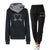 Ensemble de jogging 2 pièces - hoodie imprimé rythme cardiaque et joggers