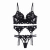 Ensemble de lingerie 2 pièces - bralette et culotte florale délicate