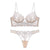Ensemble de lingerie 2 pièces - bralette et culotte florale délicate