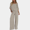 Ensemble de loungewear 2 pièces - haut chic et pantalon large