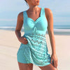Ensemble de maillot de bain tankini 2 pièces - élégance féminine au bord de l'eau