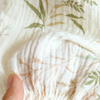 Ensemble de pyjama 2 pièces en coton blanc à imprimé floral - vêtements de nuit pour femmes