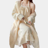 Ensemble de pyjama épais beige - loungewear luxueux pour femmes