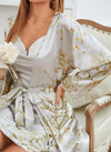 Ensemble de robe satin 2 pièces - élégante tenue de nuit pour femmes avec nuisette assortie