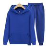 Ensemble de survêtement 2 pièces - hoodie et joggers noirs chic pour femmes