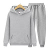Ensemble de survêtement 2 pièces - hoodie et joggers noirs chic pour femmes