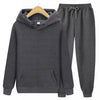 Ensemble de survêtement 2 pièces - hoodie et joggers noirs chic pour femmes