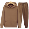 Ensemble de survêtement 2 pièces - hoodie et joggers noirs chic pour femmes