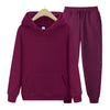 Ensemble de survêtement 2 pièces - hoodie et joggers noirs chic pour femmes