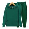 Ensemble de survêtement 2 pièces - hoodie et joggers noirs chic pour femmes