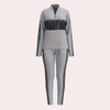 Ensemble de survêtement gris 2 pièces - mode loungewear pour femmes