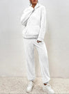 Ensemble de survêtement teddy 2 pièces - loungewear ultra-doux avec capuche pour dames