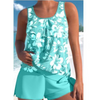 Ensemble de tankini 2 pièces - maillot de bain à imprimé floral pour femmes
