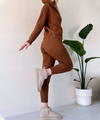 Ensemble en tricot 2 pièces - hoodie tendance et joggings assortis