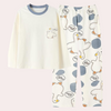 Ensemble pyjama 2 pièces - pyjamas pour femmes crème avec imprimé canard